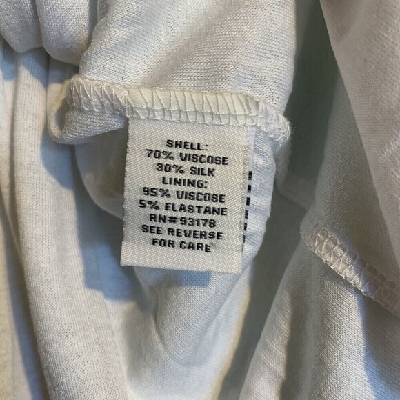 Belle France Womens Size Small Multicolor Abstract Silk Blend Embellished Blouse - Picture 5 of 5